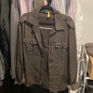 Limited Armani exchange waxed cotton jacket